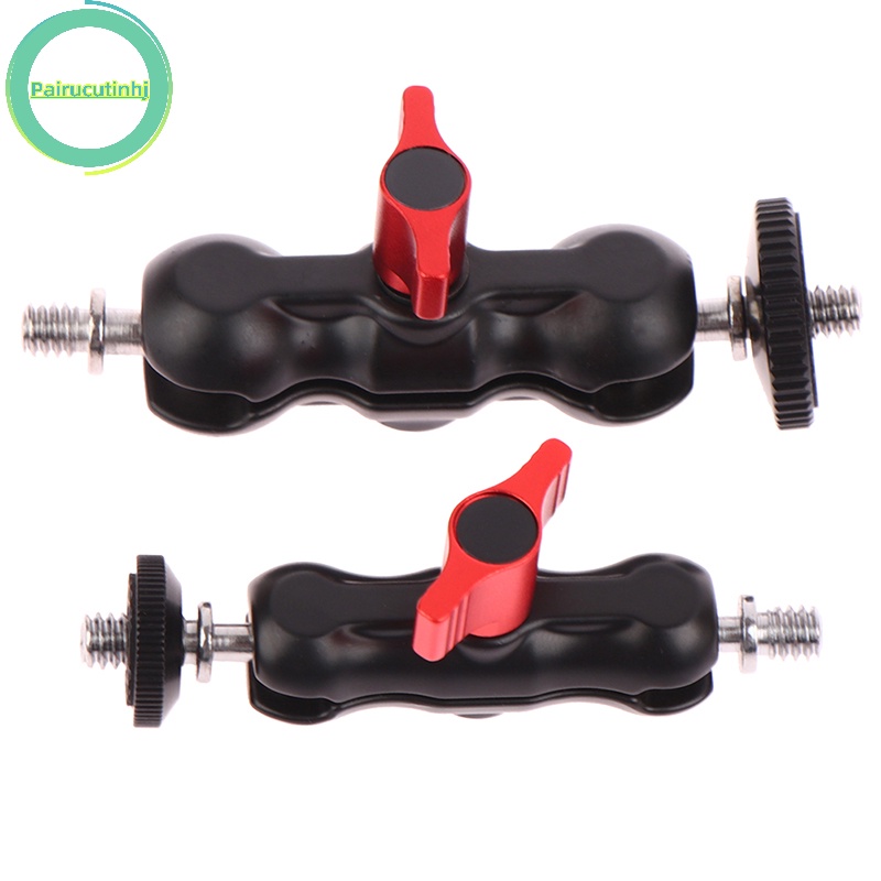 Pairhj double ball head shoe mount universal magic arm with small ball head monitor vn