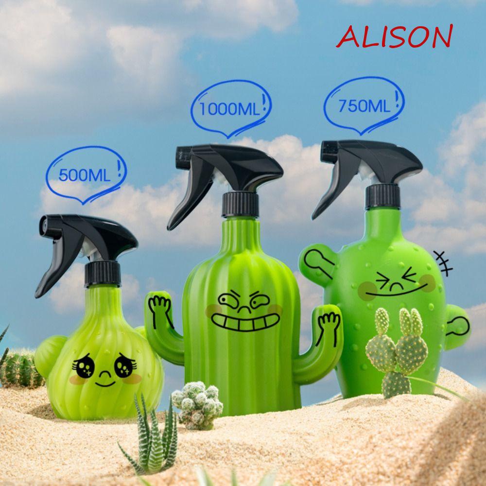 Alison cactus bình xịt tưới cây xương rồng, 500ml / 600ml / 750ml / 1000ml bình xịt hình xương rồng, bình tưới cây xương rồng tái sử dụng đa năng