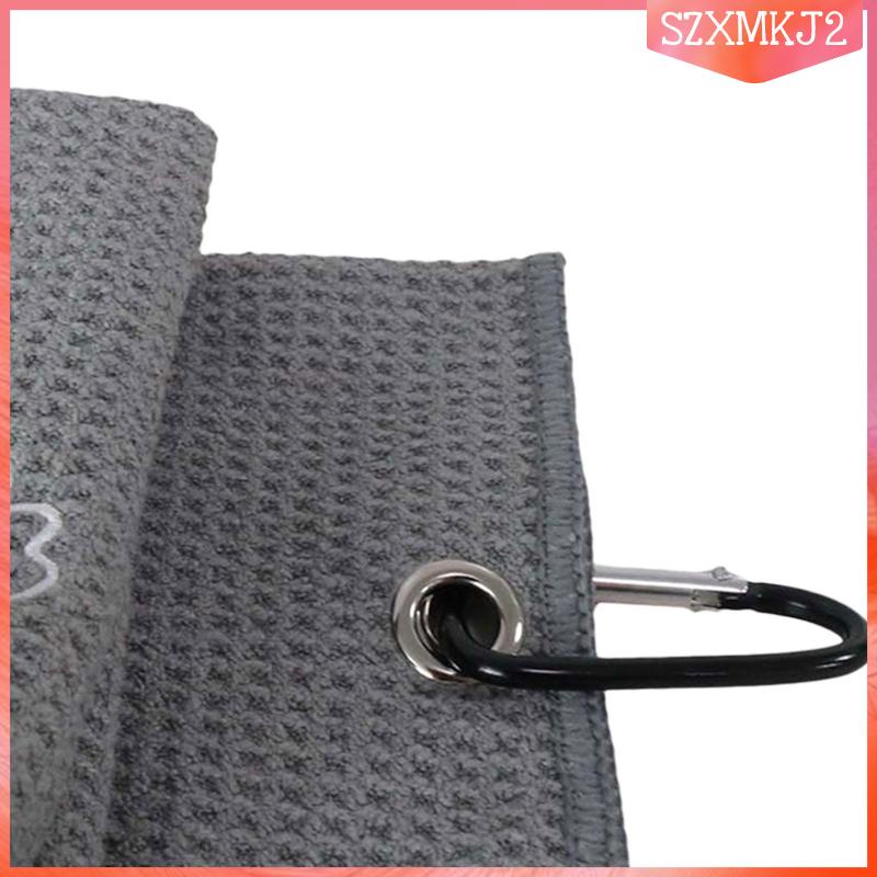 Câu lạc bộ chơi gôn khăn lau khăn chơi gôn cho túi chơi gôn với carabiner hạng nặng cho thiết bị bàn là gôn tees phụ nữ đàn ông quả bóng