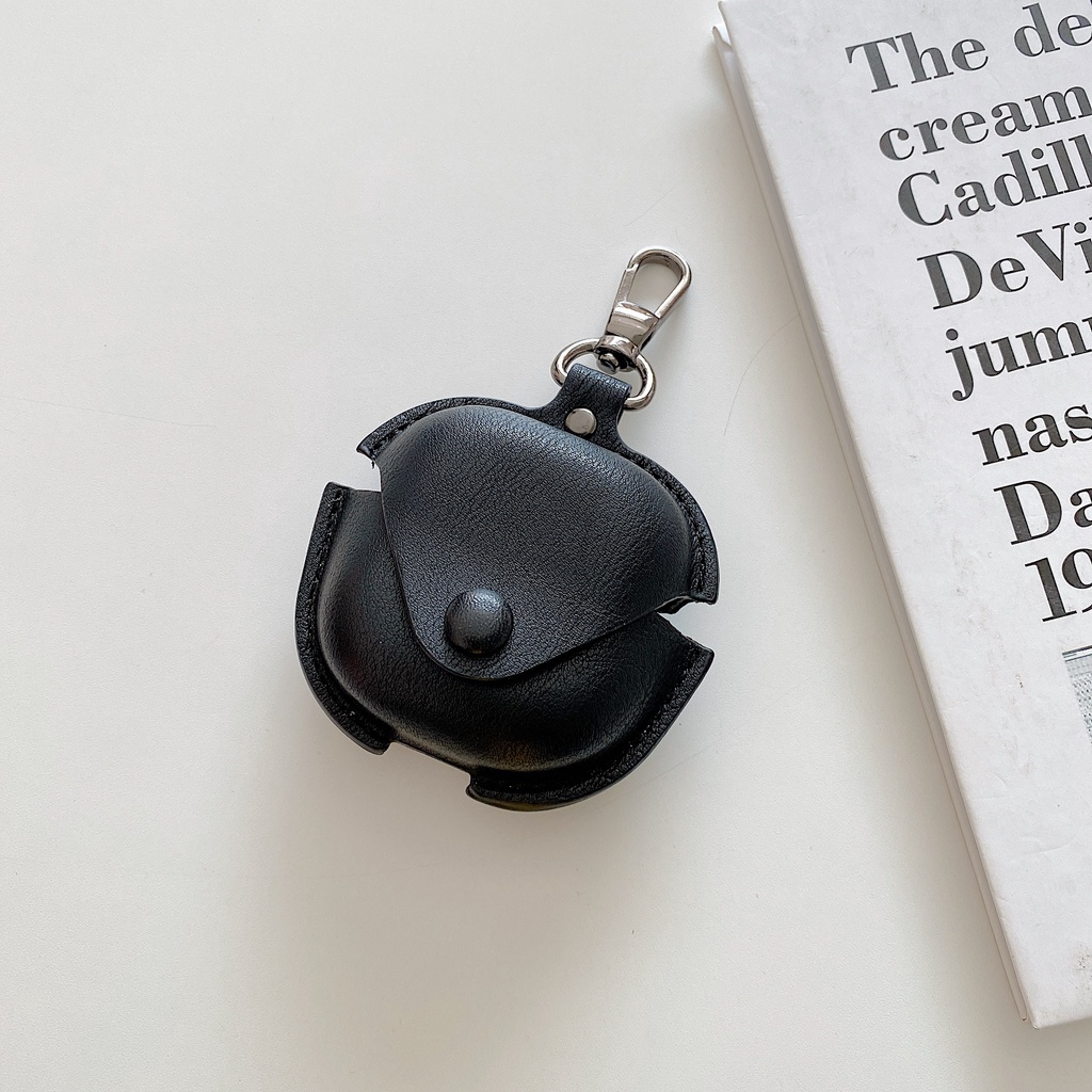 Sang Trọng Vỏ Da Bảo Vệ Hộp Sạc Tai Nghe samsung galaxy buds fe pro / buds live / galaxy buds 2 / buds 2 pro Có Móc Khóa