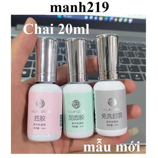  Base Top Cứng móng Top Lì Hoa Hồng 20 ml youth rose Hàng Chính Hãng 