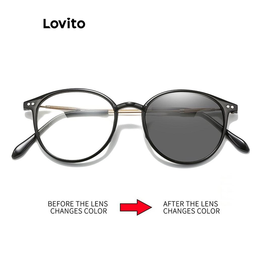 Kính mát Lovito gọng trơn phong cách thường ngày cơ bản cho nữ L60AD102