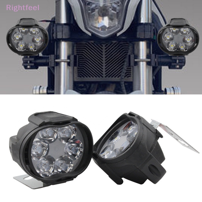 Rightfeel 1 bộ độ sáng cao mới 6 led đèn pha xe máy đèn pha phụ trợ đèn sương mù công tắc điều khiển đèn pha xe máy mới