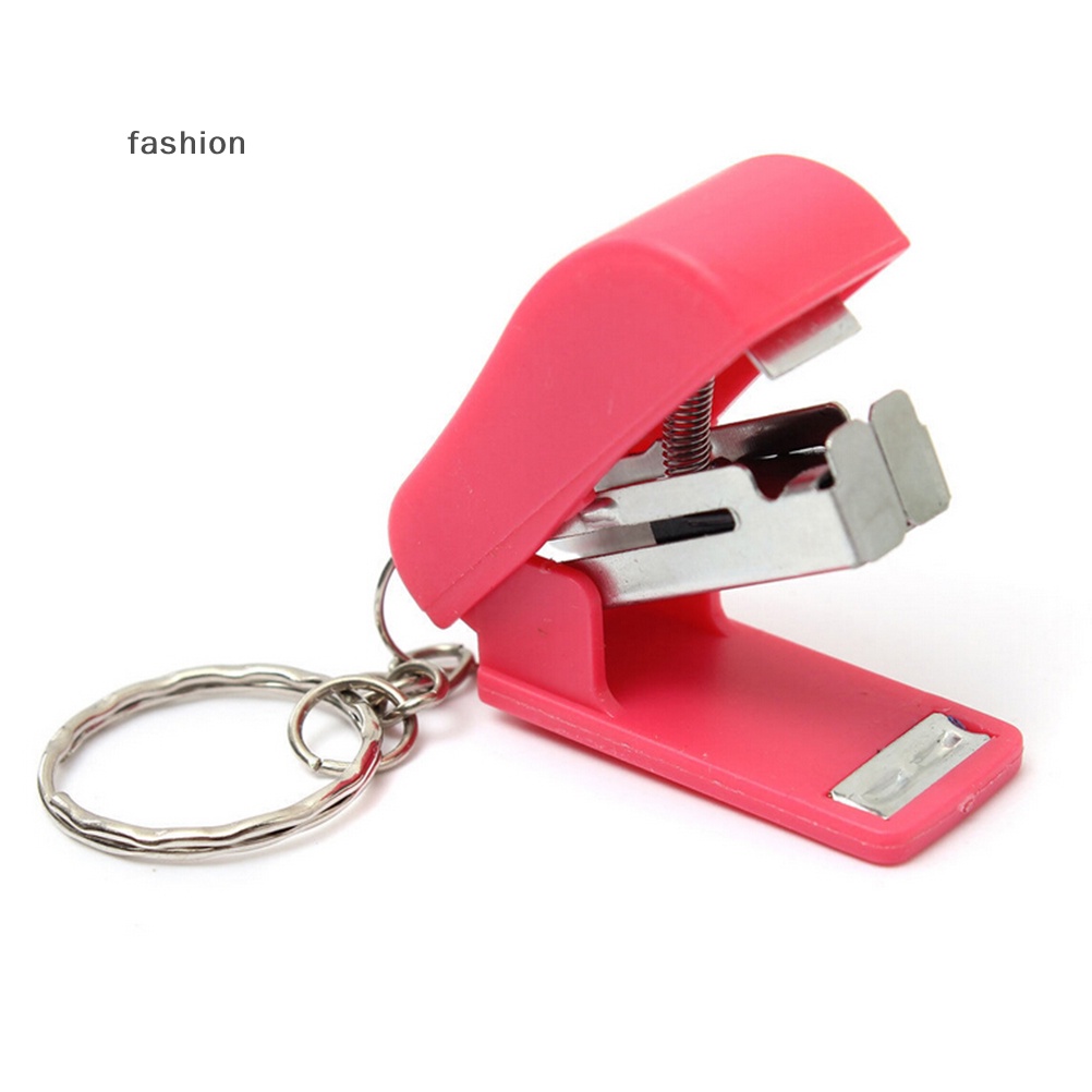 Xách tay Keychain mini dễ thương Stapler cho văn phòng nhà trường giấy bookbinding GIF VN