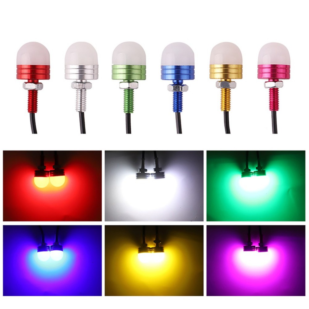 Nhóm đèn led 2pc dành cho xe máy lắp đặt biển số xe máy điện 38cm 12v