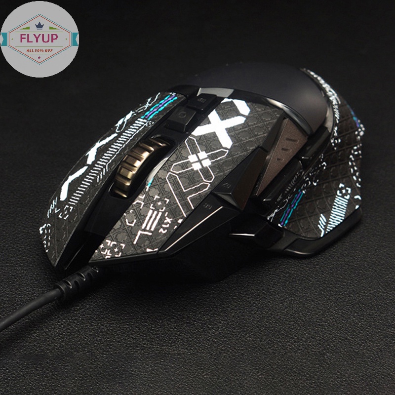 Flyup mouse grip tape skate handmade sticker non slip lizard skin hút mồ hôi cho logitech g502 hero pc gamer diy without mouse vn