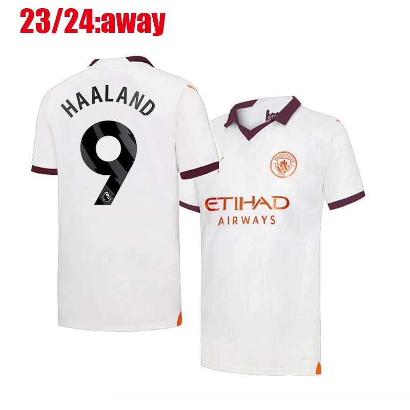 Chất lượng hàng đầu 23-24 mc man c city soccer football jersey mc men away t-shirt người hâm mộ rời phiên bản haaland debruyne bernardo ruben foden football kit