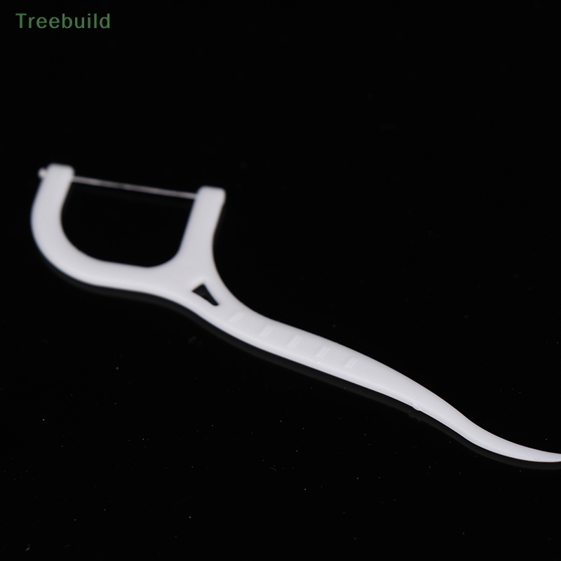 100 cái dùng một lần chỉ nha khoa bàn chải kẽ răng tăm làm sạch răng