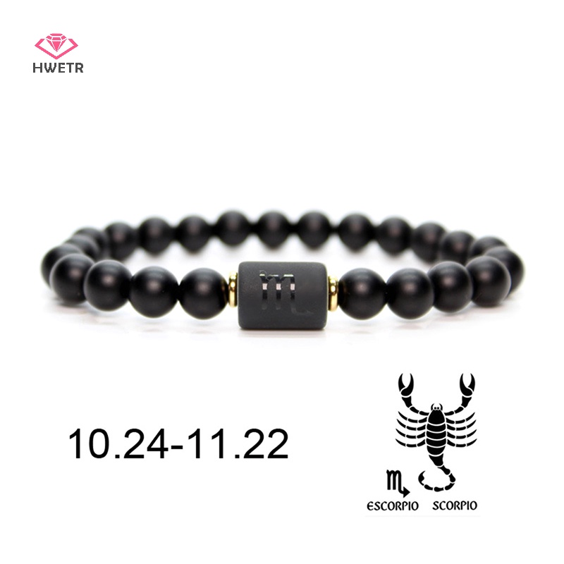 Vòng tay HWETR kiểu 12 chòm sao cung hoàng đạo thời trang dành cho nam và nữ