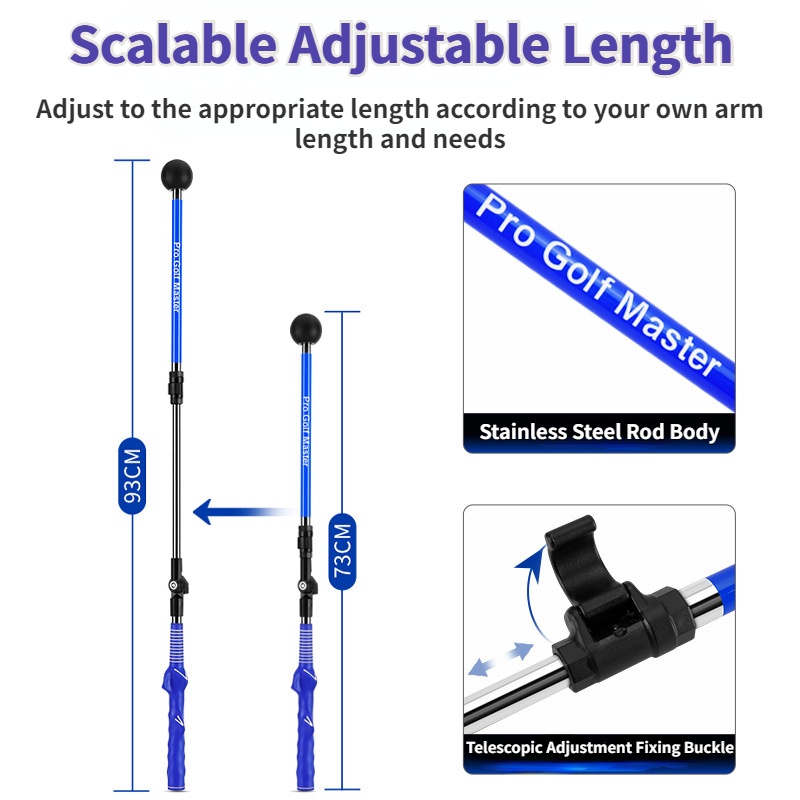 Pgm hgb021 golf folding swing practice practice practiceer có thể điều chỉnh độ dài góc người mới bắt đầu huấn luyện viên chơi gôn tay trái và phải