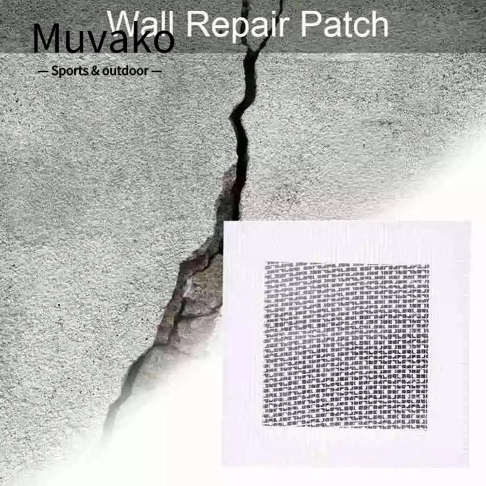 10 Miếng dán sửa tường MUVAKO dạng sợi 2/4/6/8 inch dính chắc cố định vá lỗ vách thạch cao văn phòng