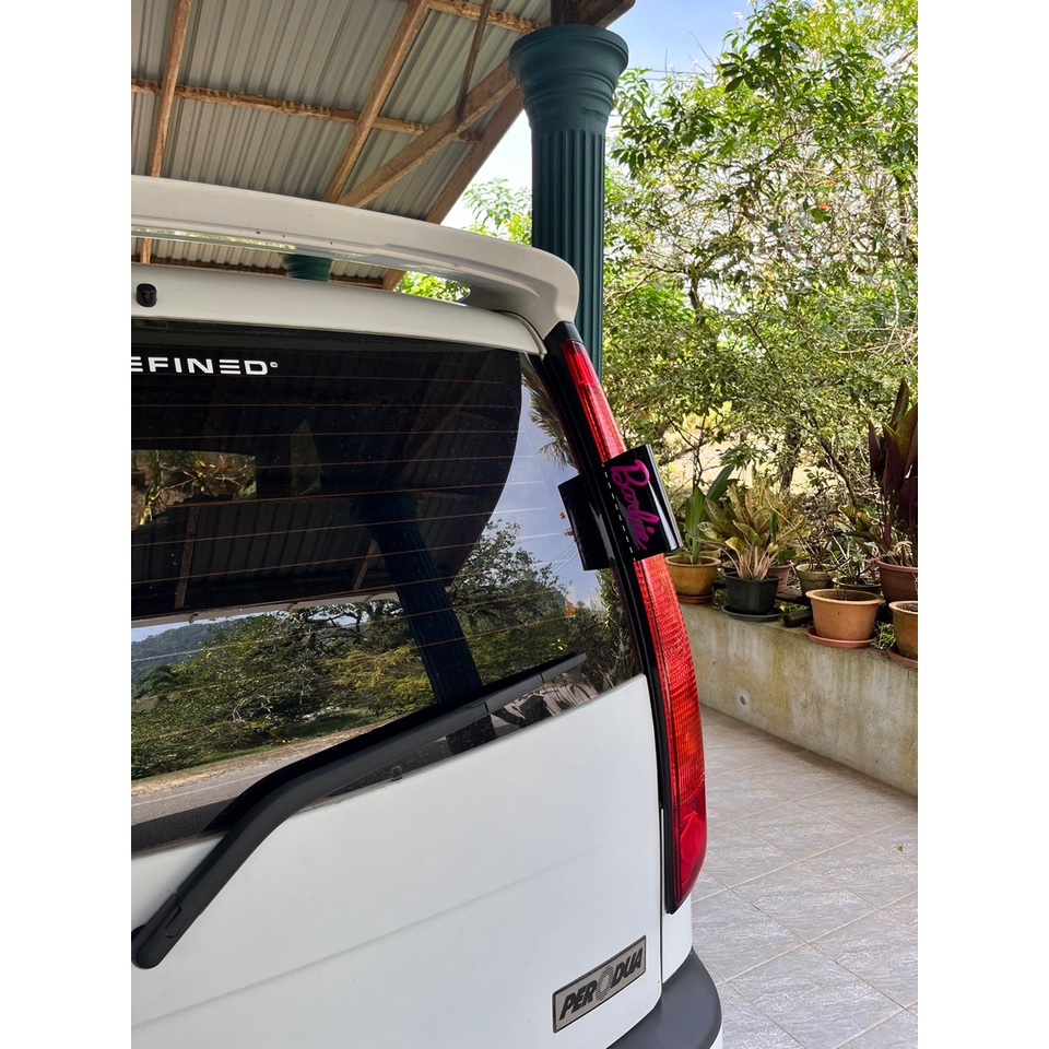 Barbie car trunk nhãn cửa trang trí ngoại thất nhãn xe máy giặt không thấm nước nhãn dán nhãn thẻ