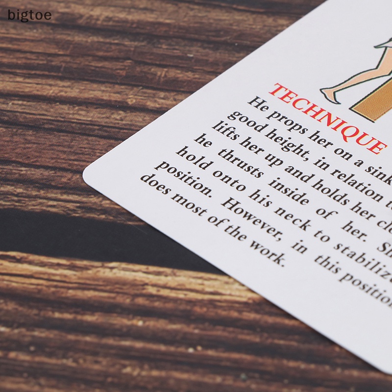 Bigtoe 1box tarot cards cho những người yêu thích bộ bài tarot tình dục cặp đôi bộ bài trò chơi bài vui nhộn bộ bài boutique