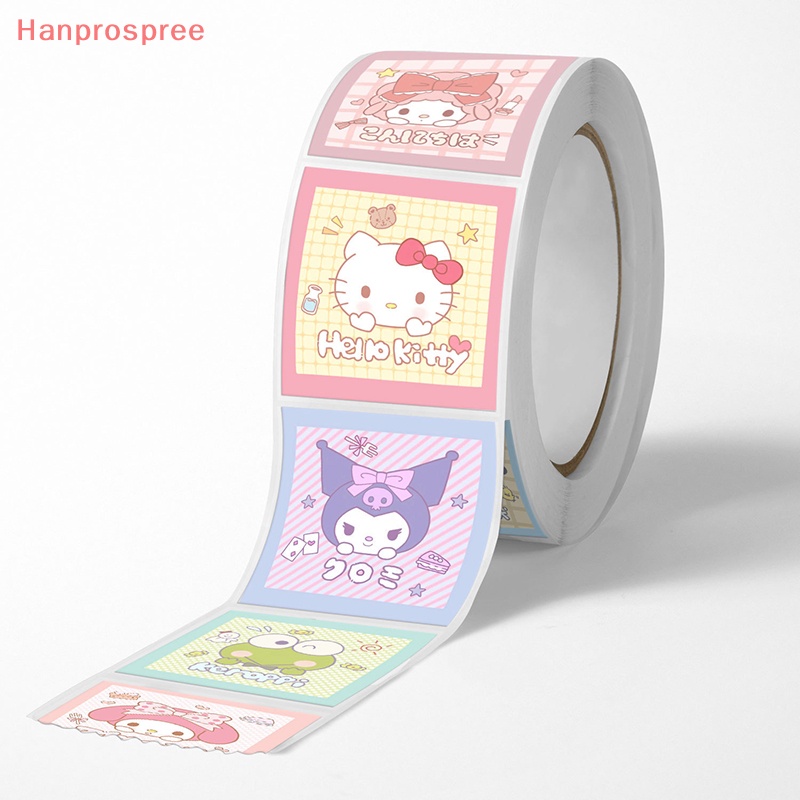 Hanprospree> 500 cái / cuộn sanrio kawaii anime dán trang trí tài khoản tay dán niêm phong băng phim hoạt hình dễ thương hình dán tự dính tốt