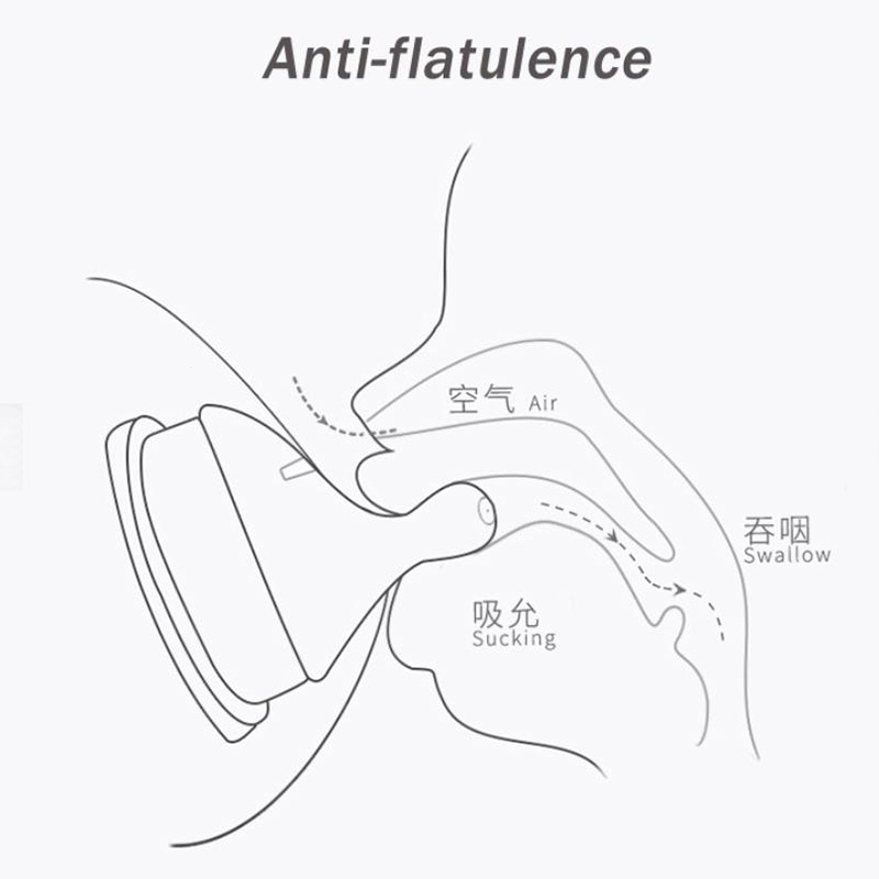 Núm Vú Giả Cho Bình Sữa Em Bé