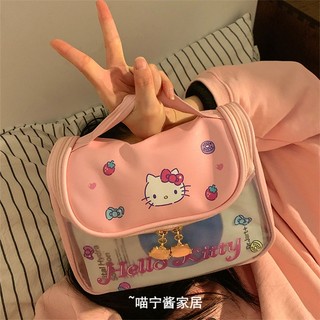 Túi mỹ phẩm hellokitty 22cm túi xách sanrio xách tay dung tích lớn ins style du lịch đồ vệ sinh buggy bag quà tặng sinh nhật túi đựng đồ du lịch túi đựng đồ túi đựng đồ du lịch túi xách đựng đồ túi đựng quần áo du lịch chia ngăn túi xách set túi