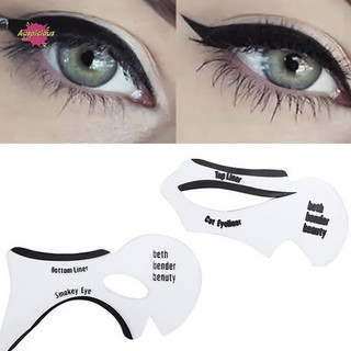 [auspiciousv] 2pcs eyeliner stencils winged eyeliner stencil models template shaping tools eyebrows template card eye shadow makeup tool