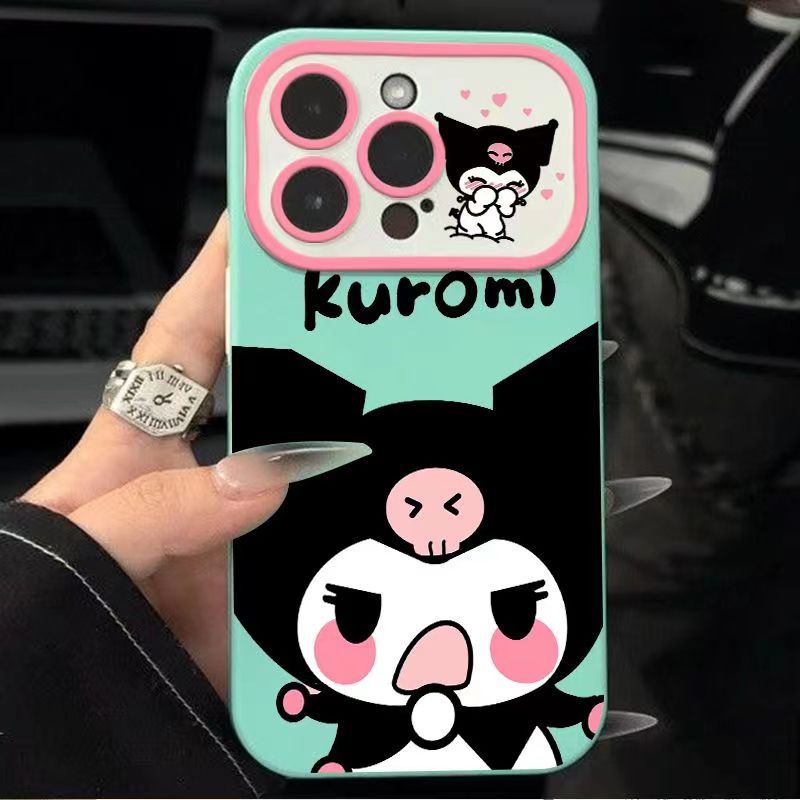 Phim hoạt hình hoạt hình kuromi cửa sổ phong cách mới thích hợp cho apple 14promax vỏ điện thoại iphone13pro12 / 11 soft 7p yeex