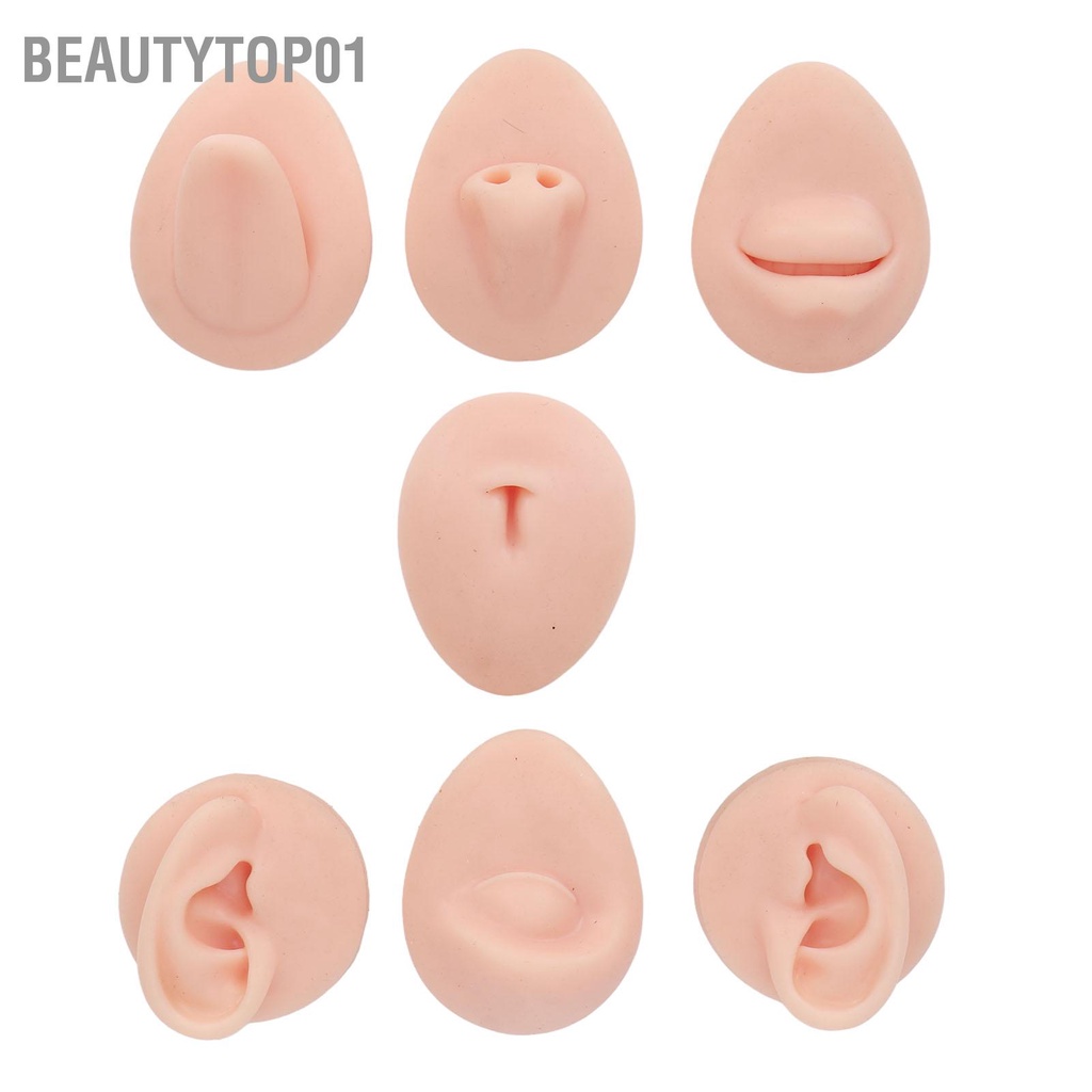 BeautyTop01 Phòng Thân Thực Hành Mô Hình Phỏng Silicone Tai Mắt Mũi Miệng Lưỡi Và Bụng Mẫu Cho Người Mới Khuyên