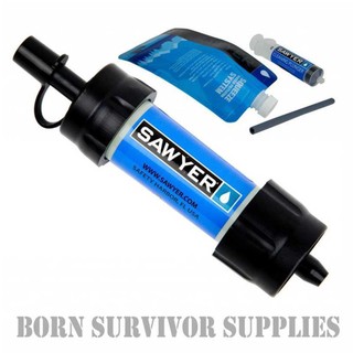 Genuine sawyer mini water filter kit - filtration survival purification straw