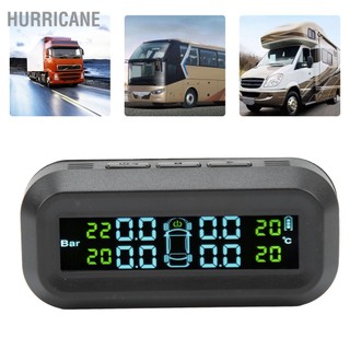 Hurricane Hệ thống giám sát áp suất lốp Màn hình LCD năng lượng mặt trời hiệu quả cao TPMS cho RVs Xe tải Ô tô DC 5V