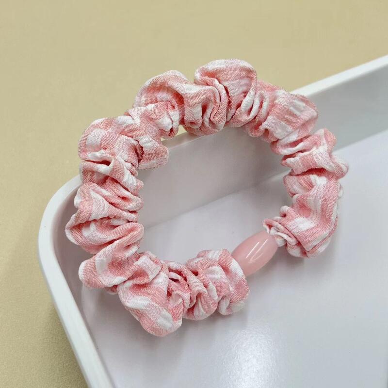 Barbie hair rope for kids girl organza rubber pink headress phụ kiện tóc