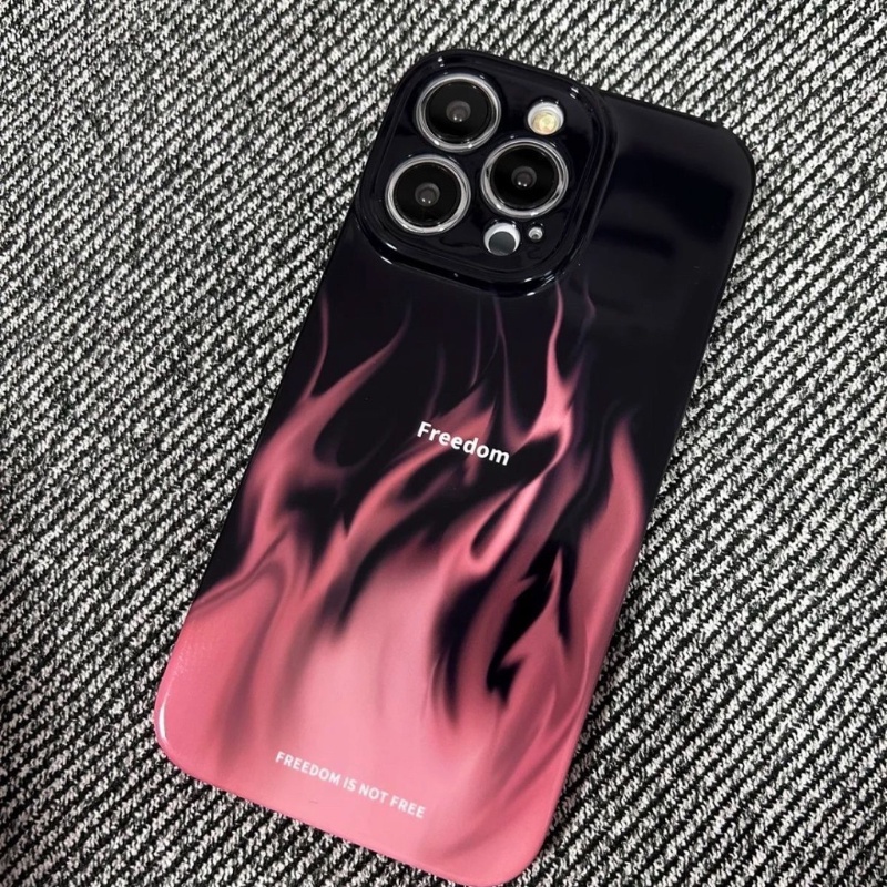 Ốp Điện Thoại Mềm Hình Ngọn Lửa Thời Trang Cho IPhone 11 14 13 12 ProPromax XR 14 6 6s 8 7 Plus X XS Max SE
