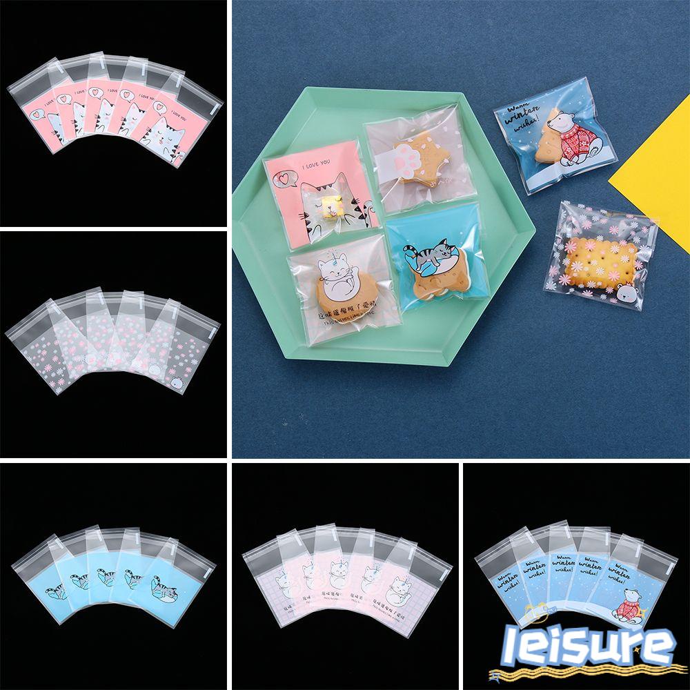 Set 95 Túi Giấy Bóng Kính Đựng Bánh Kẹo Họa Tiết Hoạt Hình Dễ Thương