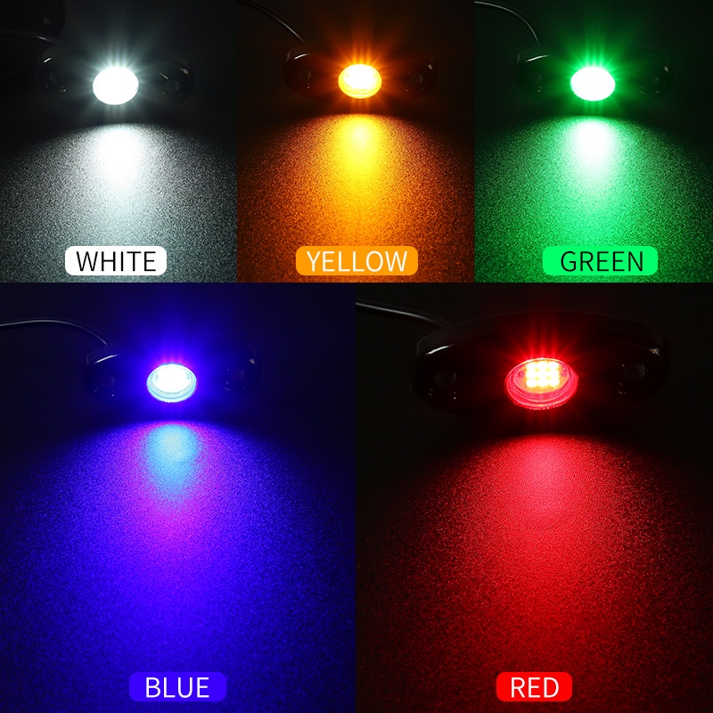 1 Đèn LED 4x4 Dùng Trang Trí Xe Hơi Địa Hình ATV SUV