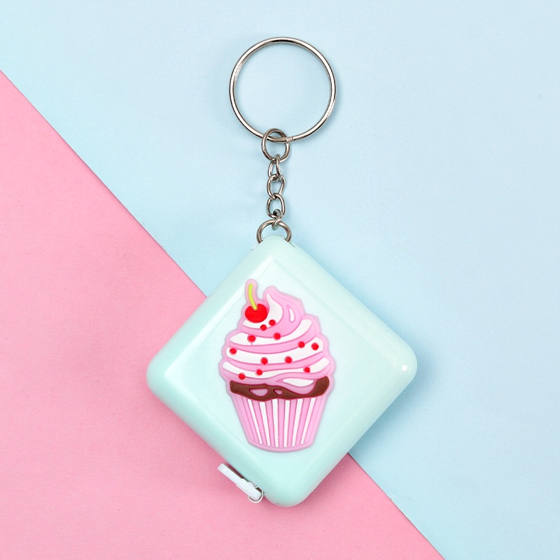 Thước dây cuộn đa năng 150 cm khắc hai mặt có thể thu gọn tiện lợi thiết kế hoạt hình dễ thương MiniCat DAY671