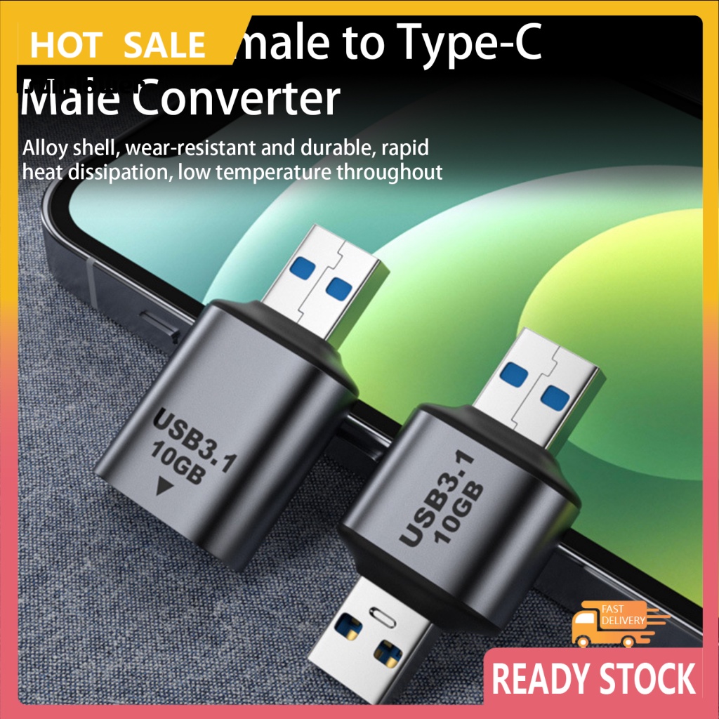 Đầu Chuyển Đổi USB3.1 Male Sang USB3.1 Female 10Gbps Bằng Nhôm Cho Điện Thoại Di Động