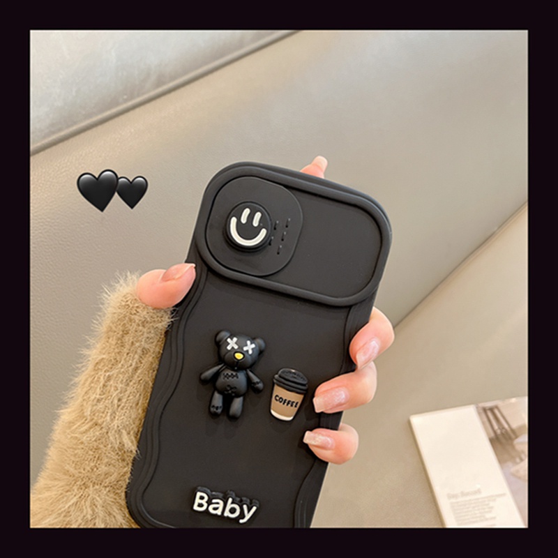 Ốp Điện Thoại Hình Mặt Cười 3D Cho IPhone 14 13 12 11 Pro Max