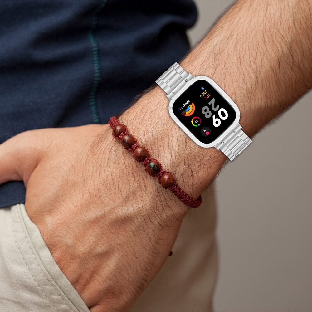 Dây Đeo Inox + Khung Bảo Vệ Cho Đồng Hồ Thông Minh Xiaomi Redmi watch 3 / Mi watch lite3 3