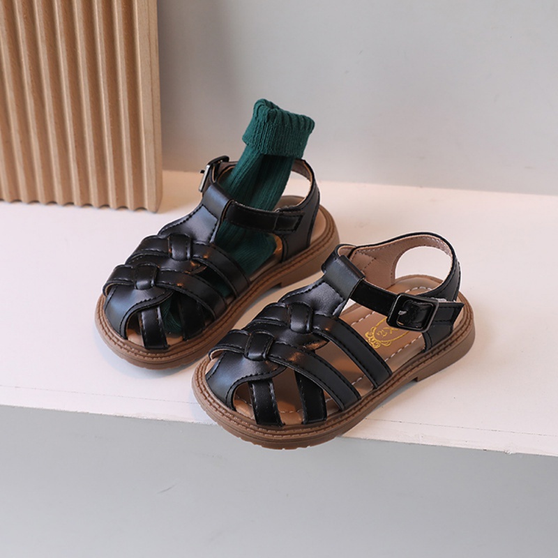 Giày Sandal Công Chúa Đế Mềm Chống Đá Hở Ngón Thời Trang Mùa Hè Cho Bé Gái