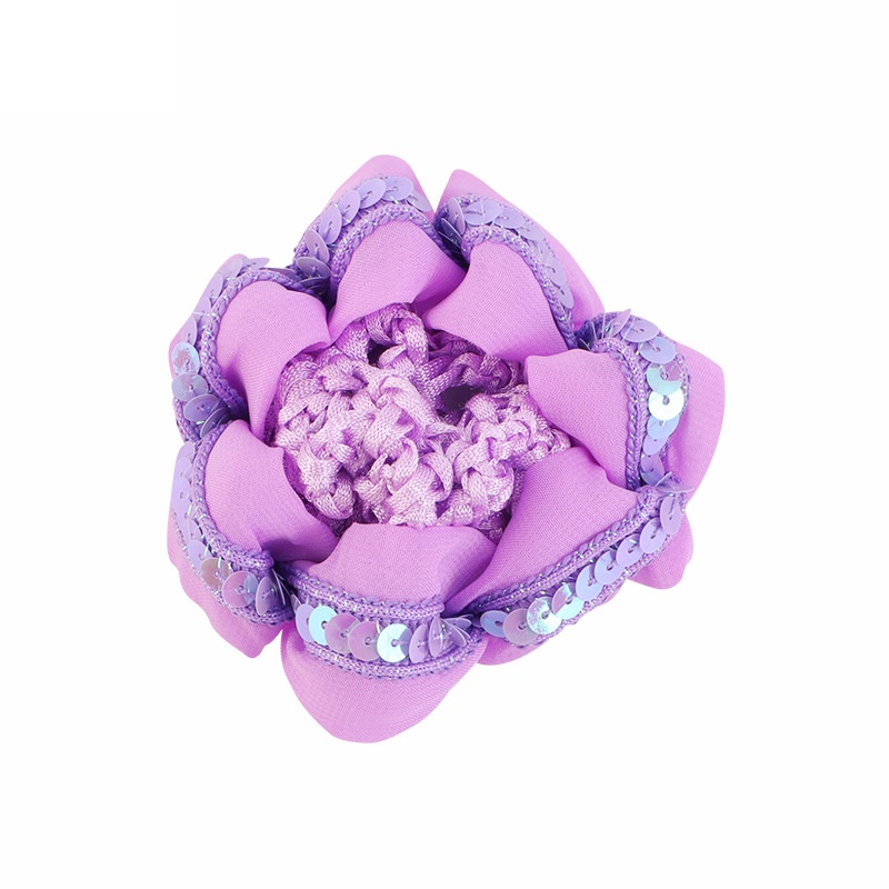 Lưới Búi Tóc Đính Kim Sa Lấp Lánh Màu Trơn Đơn Giản Thời Trang Cho Nữ