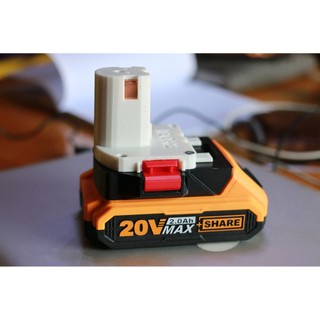 Đế chuyển pin ingco total p20s cho máy ryobi kms