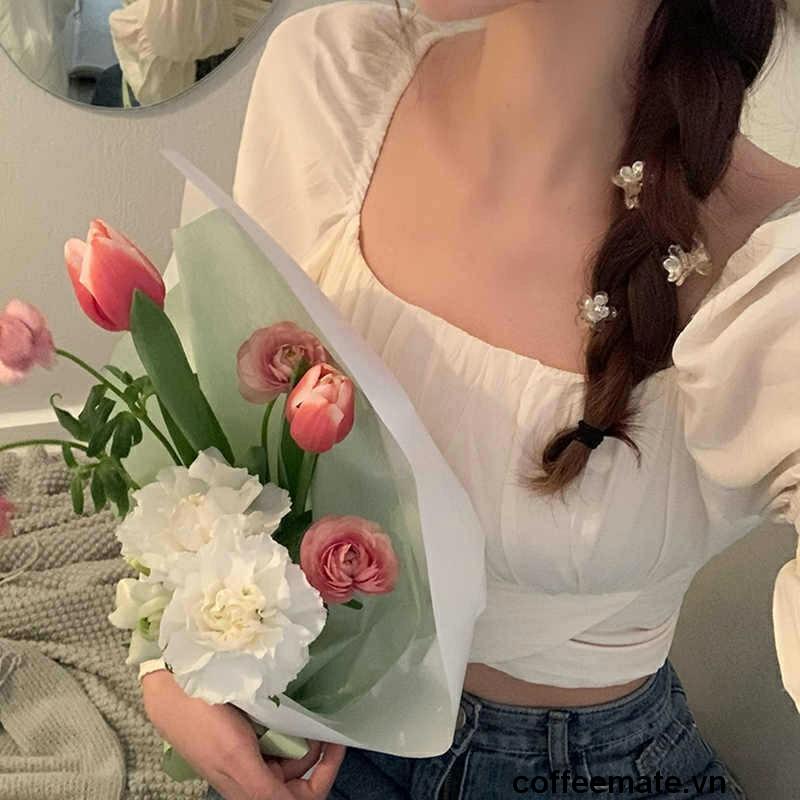 【coffeemate】⚡ Kẹp Tóc Hình Hoa Nhỏ Thời Trang Mới Cho Nữ