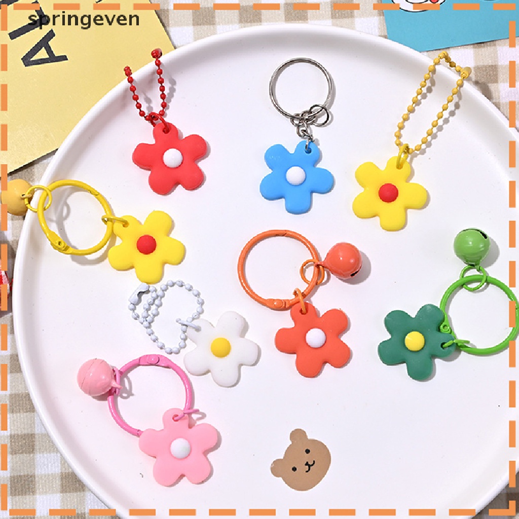 Móc Chìa Khóa Bằng Pvc Hình Hoa Thời Trang Diy