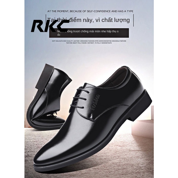 Giày Tây Chất Liệu Da Gọn Nhẹ Chống Thấm Nước Phong Cách Anh Quốc Sang Trọng Cho Nam RKC647 | BigBuy360 - bigbuy360.vn