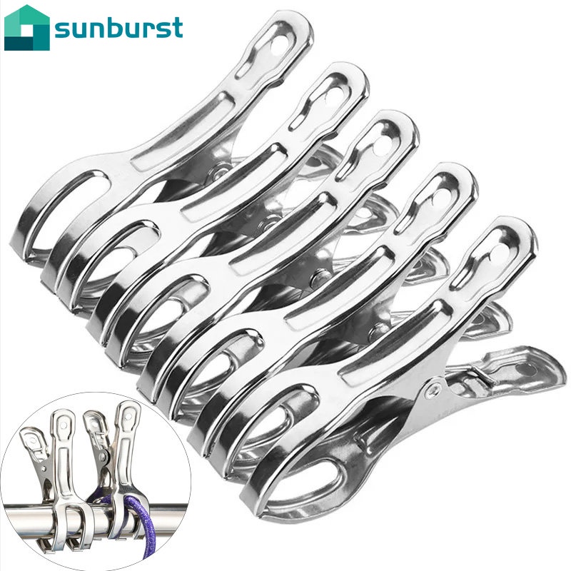 Kẹp Treo Đồ Bằng Thép Không Gỉ Bền Chắc Đa Năng Có Thể Tái Sử Dụng