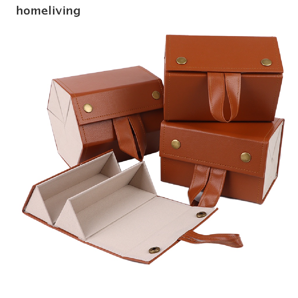 Hộp Đựng Mắt Kính Bằng Da PU 2 / 3 / 4 / 5 / 6 Ngăn Gấp Gọn Tiện Dụng Mang Theo Du Lịch