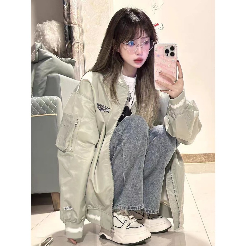 Áo Khoác Bóng Chày Phong Cách Hip Hop Âu Mỹ Cổ Điển Thời Trang Xuân Thu Cho Nam Và Nữ