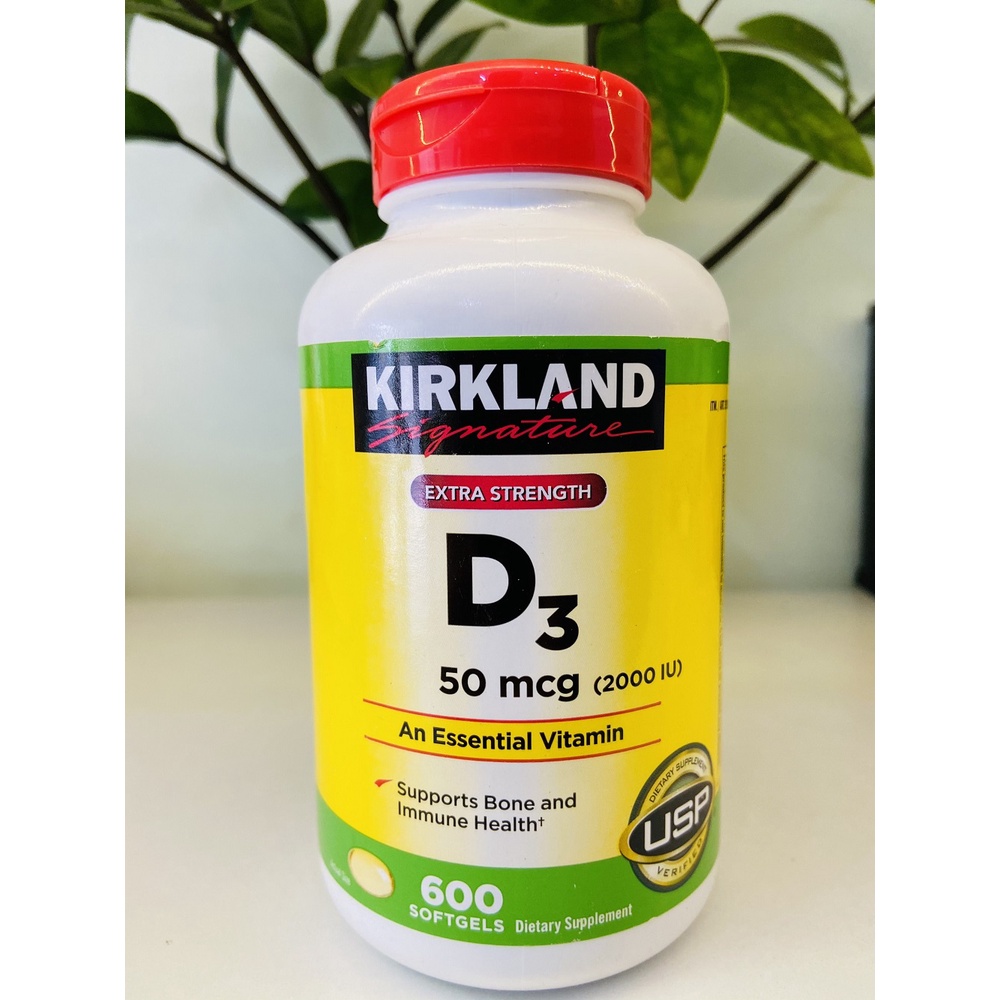 Vitamin D3 50 Mcg  Kirkland Signature - 600 Viên