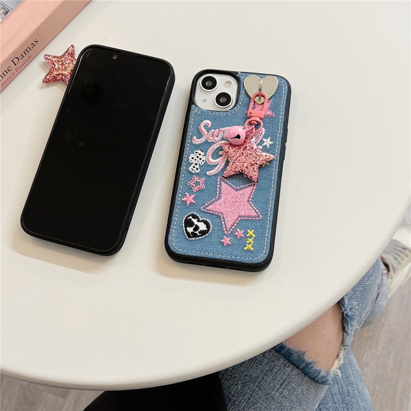 Ốp Điện Thoại Cứng Thêu Hình Ngôi Sao Cho iPhone 11 11Promax 14 12 12Pro 12promax 13 13Pro 13promax 14Pro 14promax