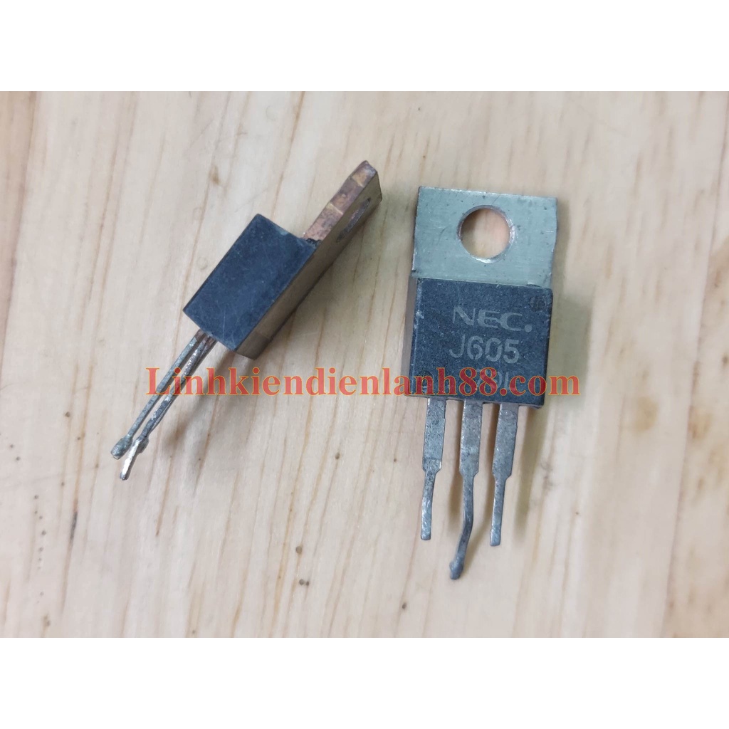 Mosfet 2SJ605 J605 tháo máy lưng đồng, chân đồng chất lượng !