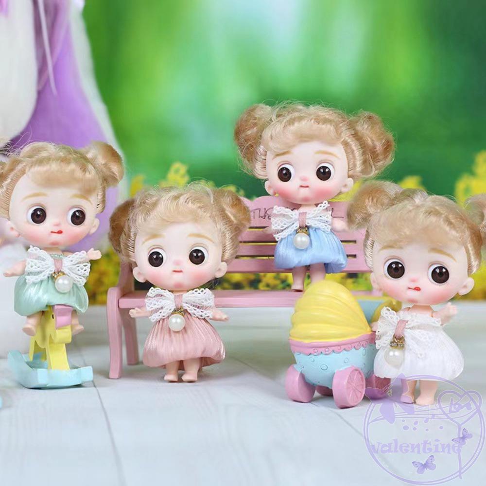 Bộ Tóc Giả Xoăn Nhiều Màu Sắc Dễ Thương Cho Búp Bê BJD