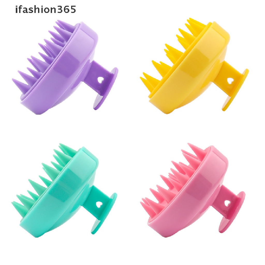 Bàn Chải Silicon Massage Da Đầu Và Làm Sạch Máu Cho Người Lớn Và Trẻ Em ifashion365