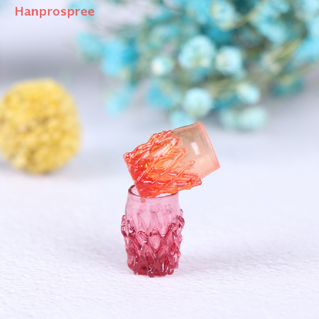 Set 4 Ly Nước Mini Bằng Nhựa Resin Tỉ Lệ 1: 12 Trang Trí Nhà Búp Bê