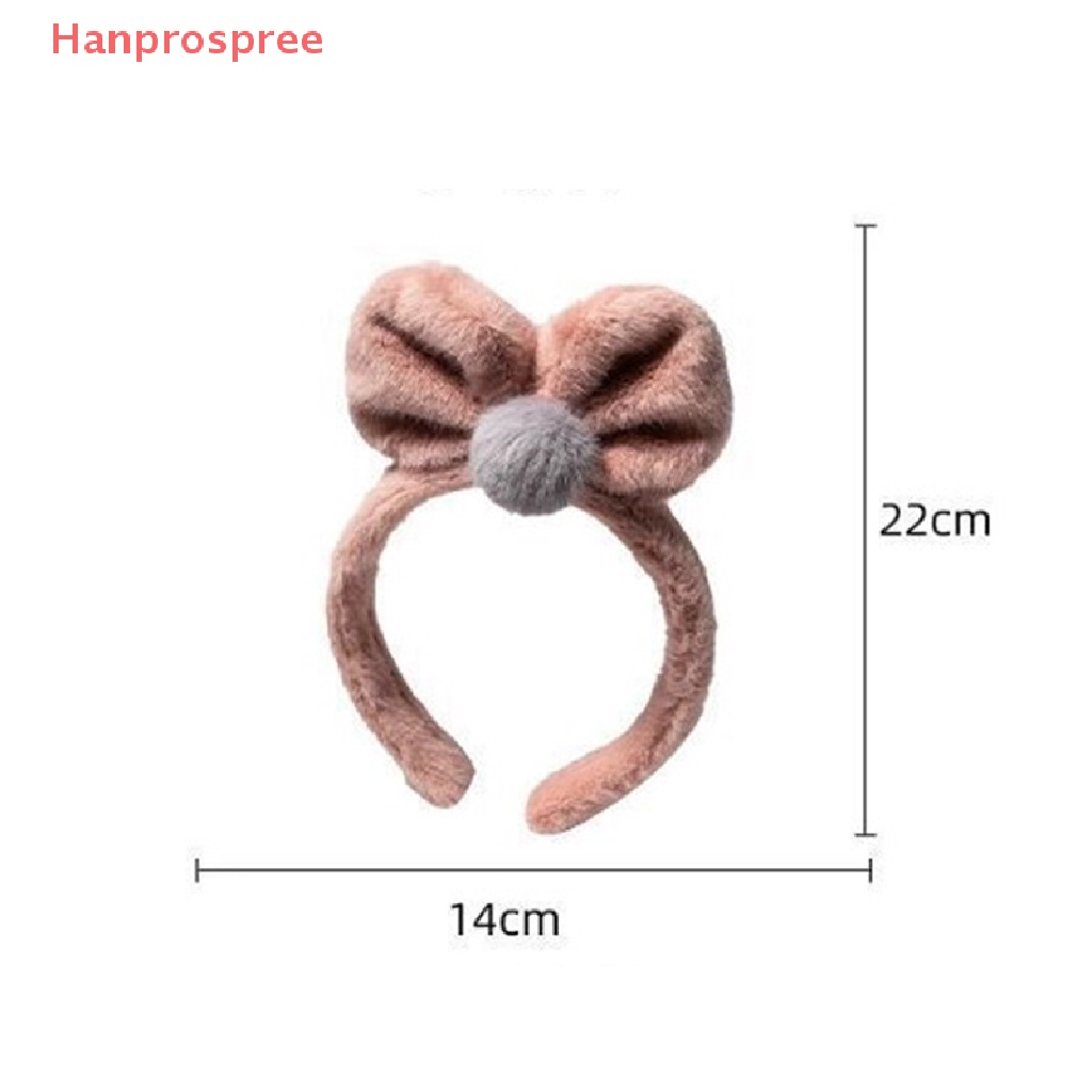 Băng Đô Vải Bông Đính Nơ Dễ Thương Dùng Rửa Mặt / Trang Điểm Cho Nữ