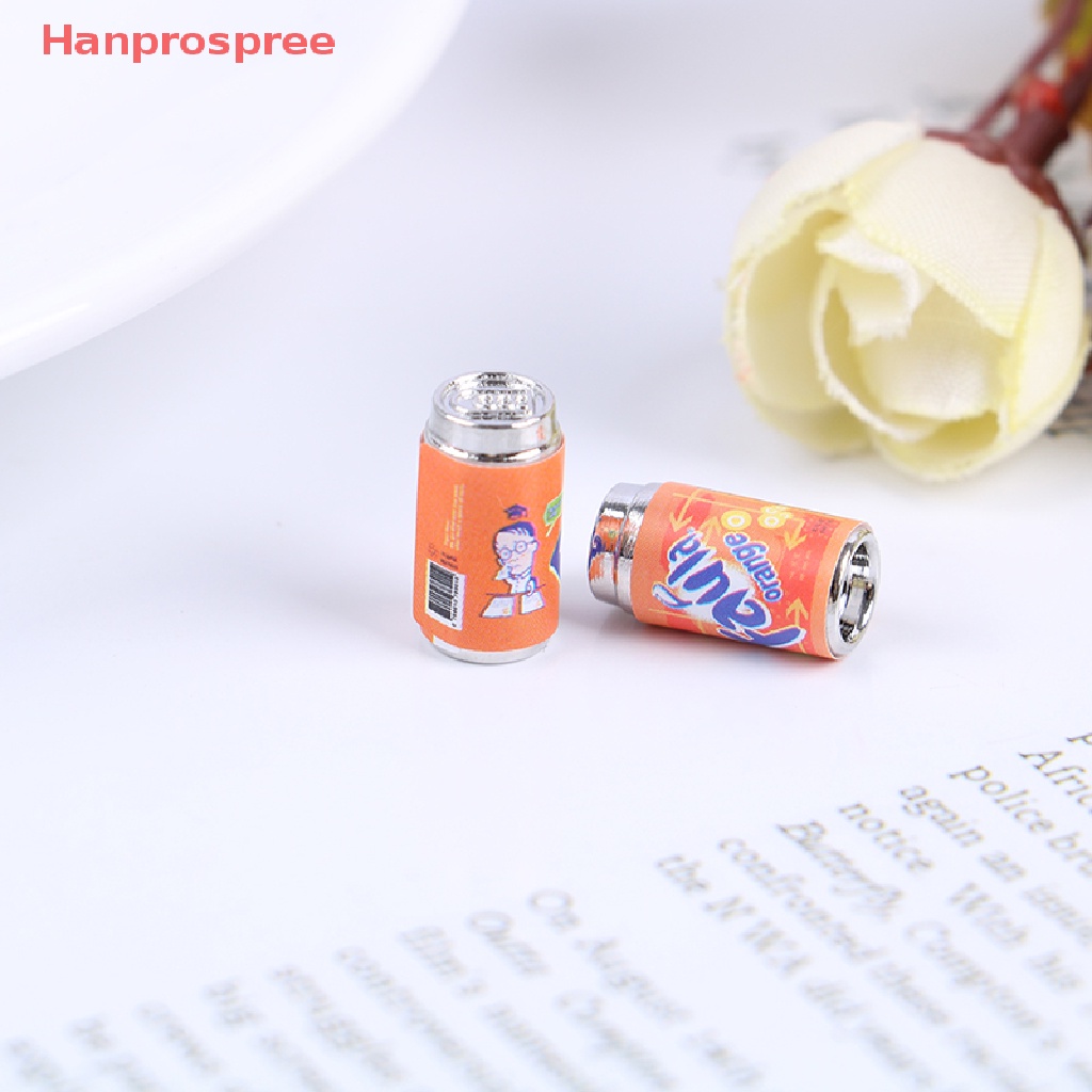 Set 6 Mô Hình Lon Nước Ép Mini Bằng Kim Loại Trang Trí Nhà Búp Bê